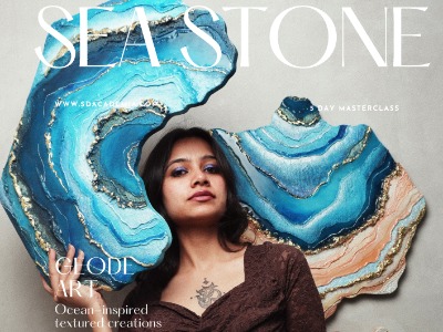 Sea Stone Resin Geode: Workshop With Material
