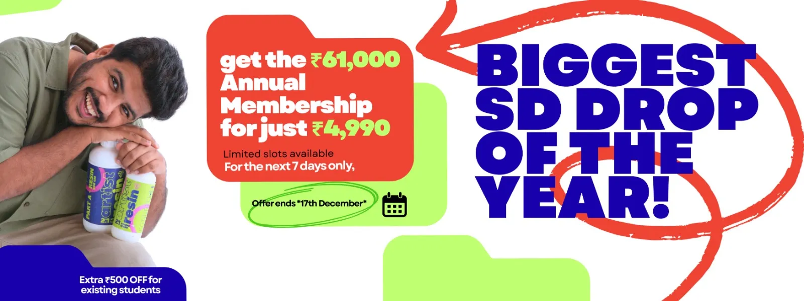 Exclusive offer banner with special deals