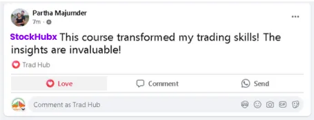 Stock trading results screenshot