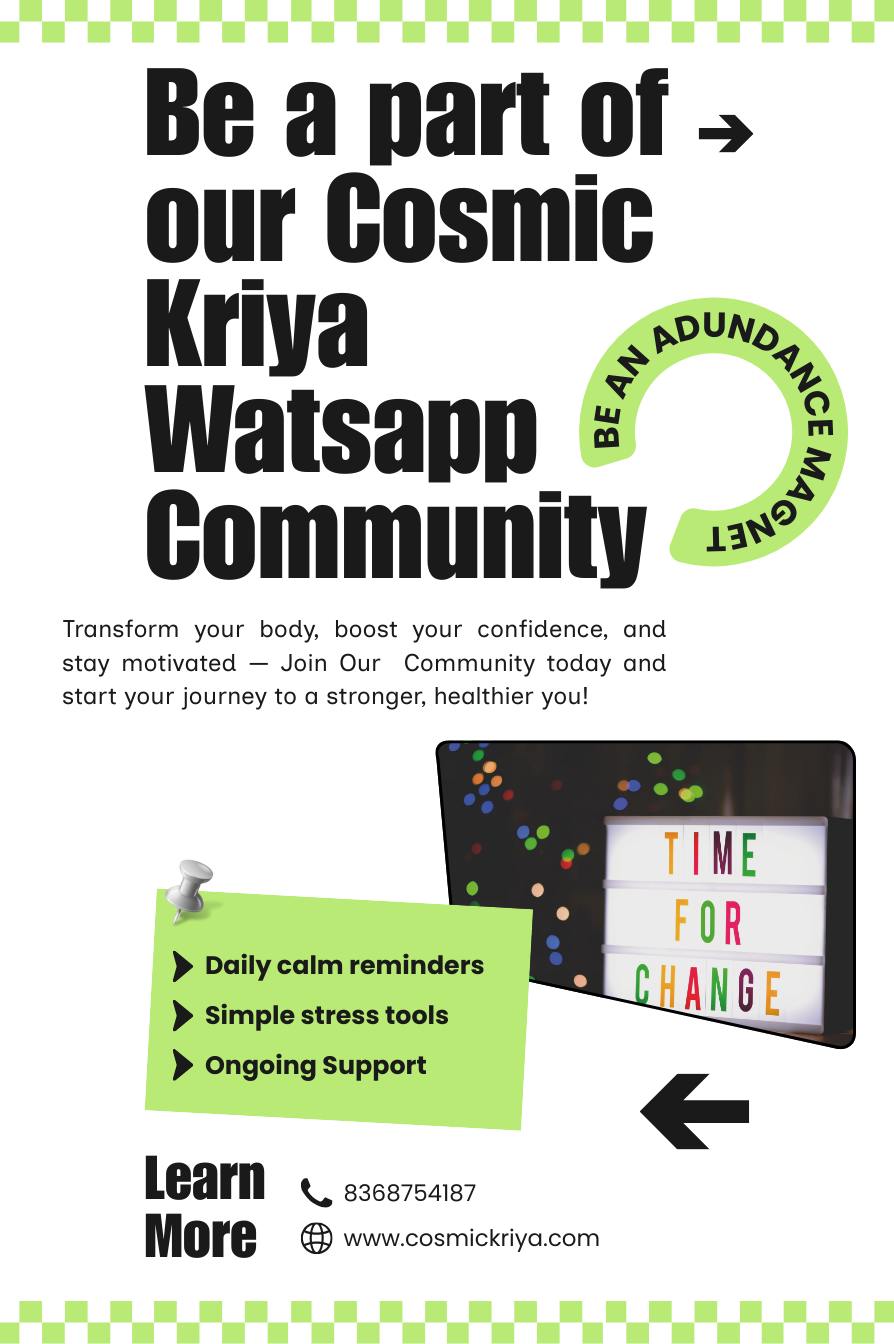 cosmickriya stress-management