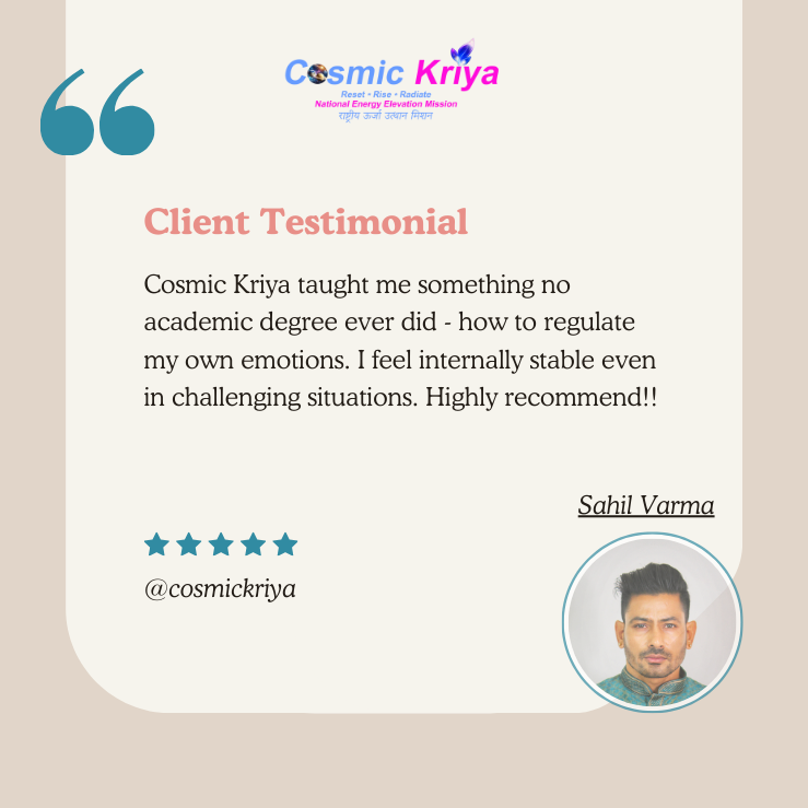 cosmickriya stress management