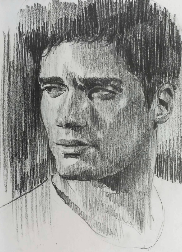 Portrait sketching course preview 1