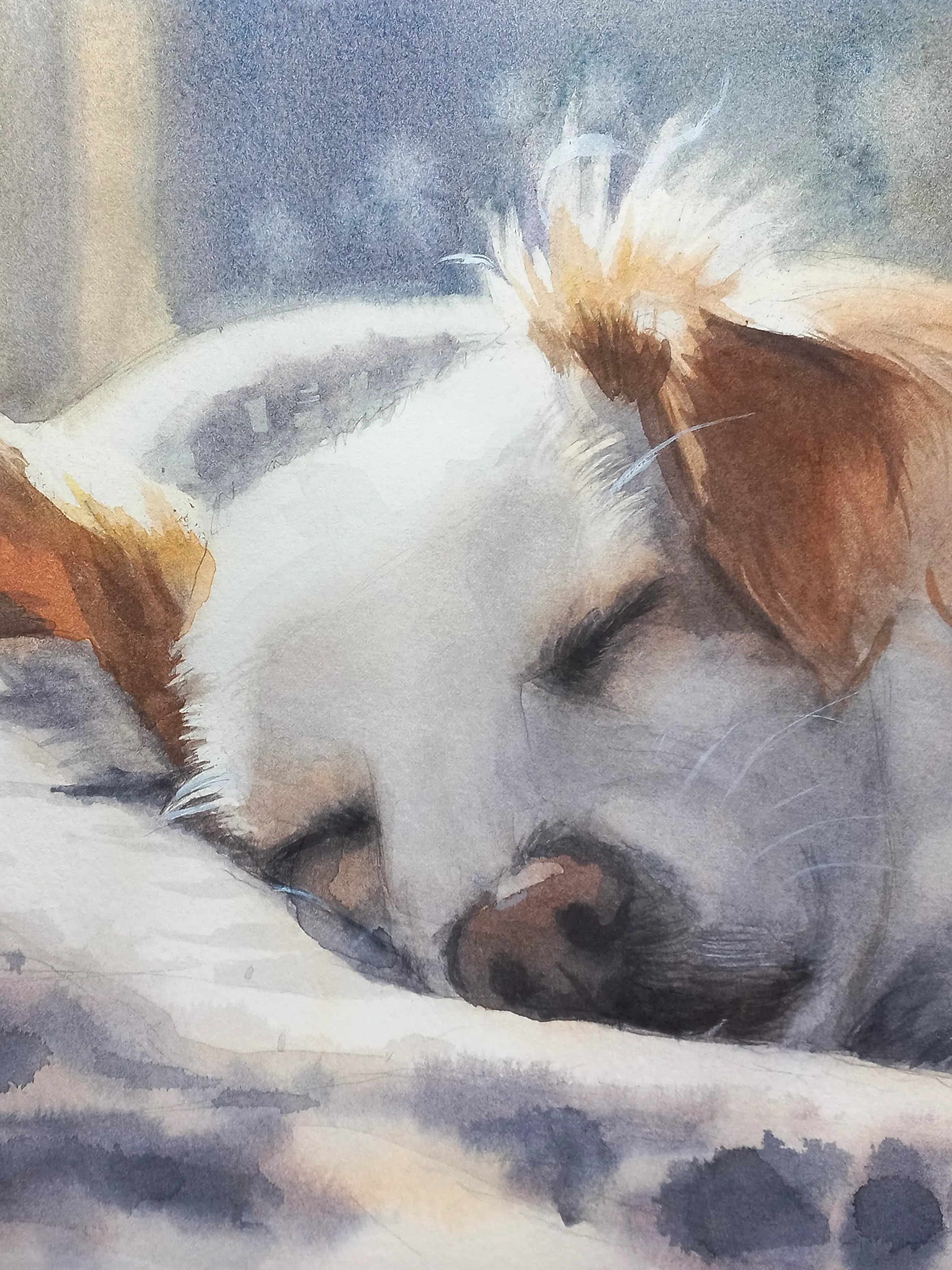 Watercolour sketch from an Alekhyam session