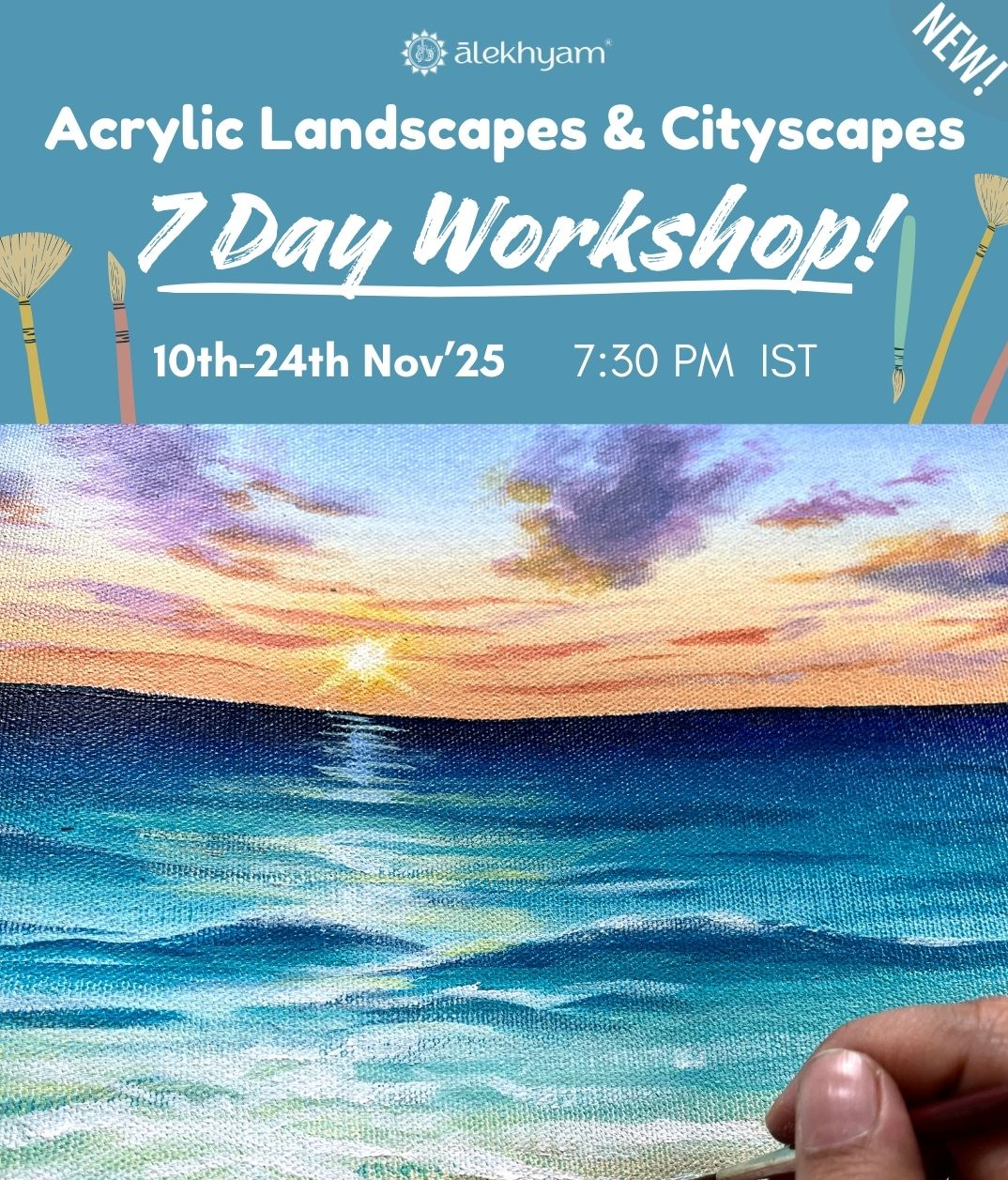 Acrylic Landscapes & Cityscapes