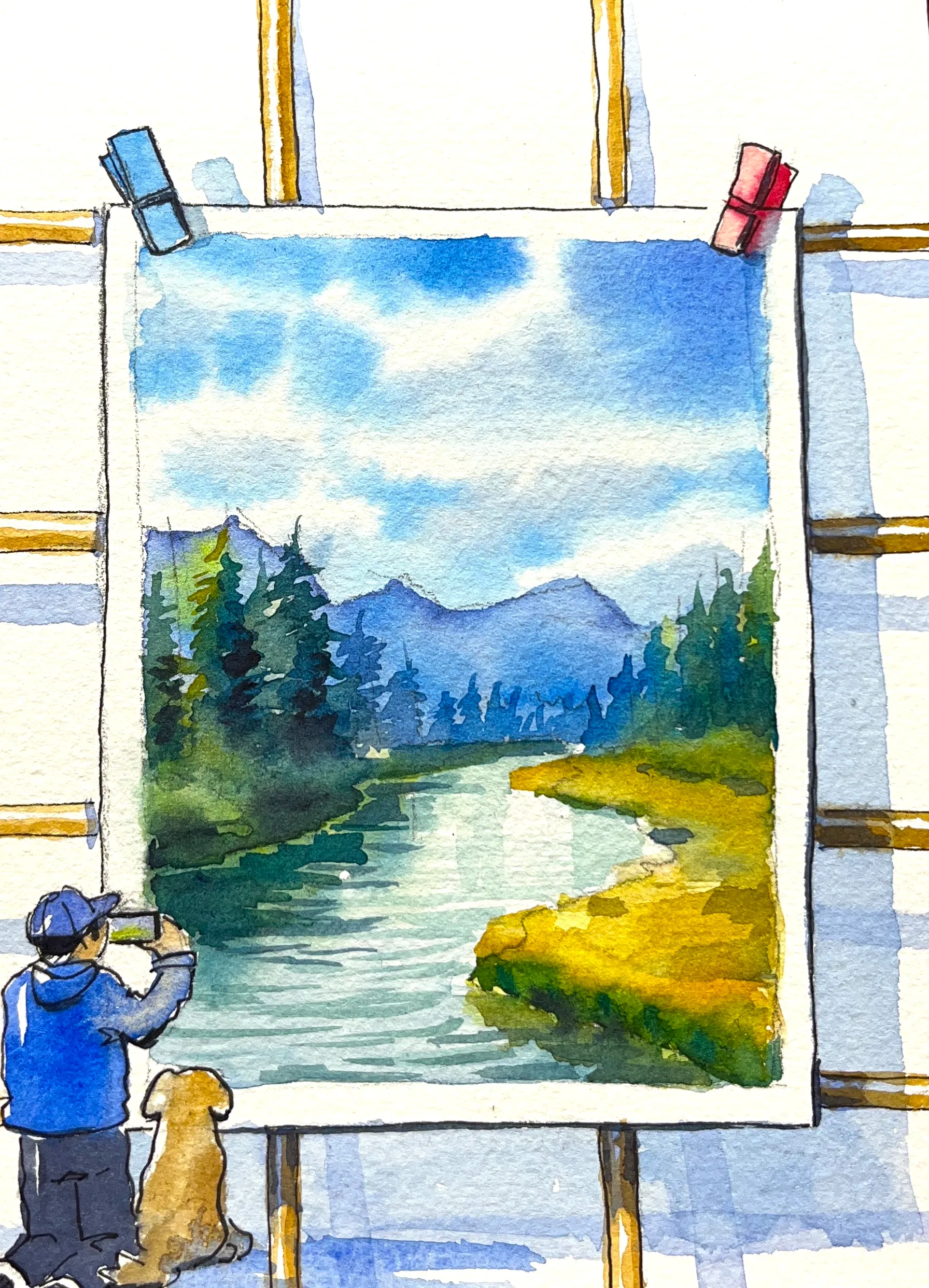 3-day watercolour reset