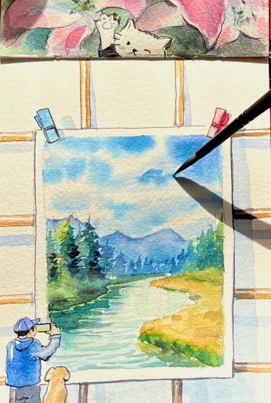 Day 2 finished watercolor painting