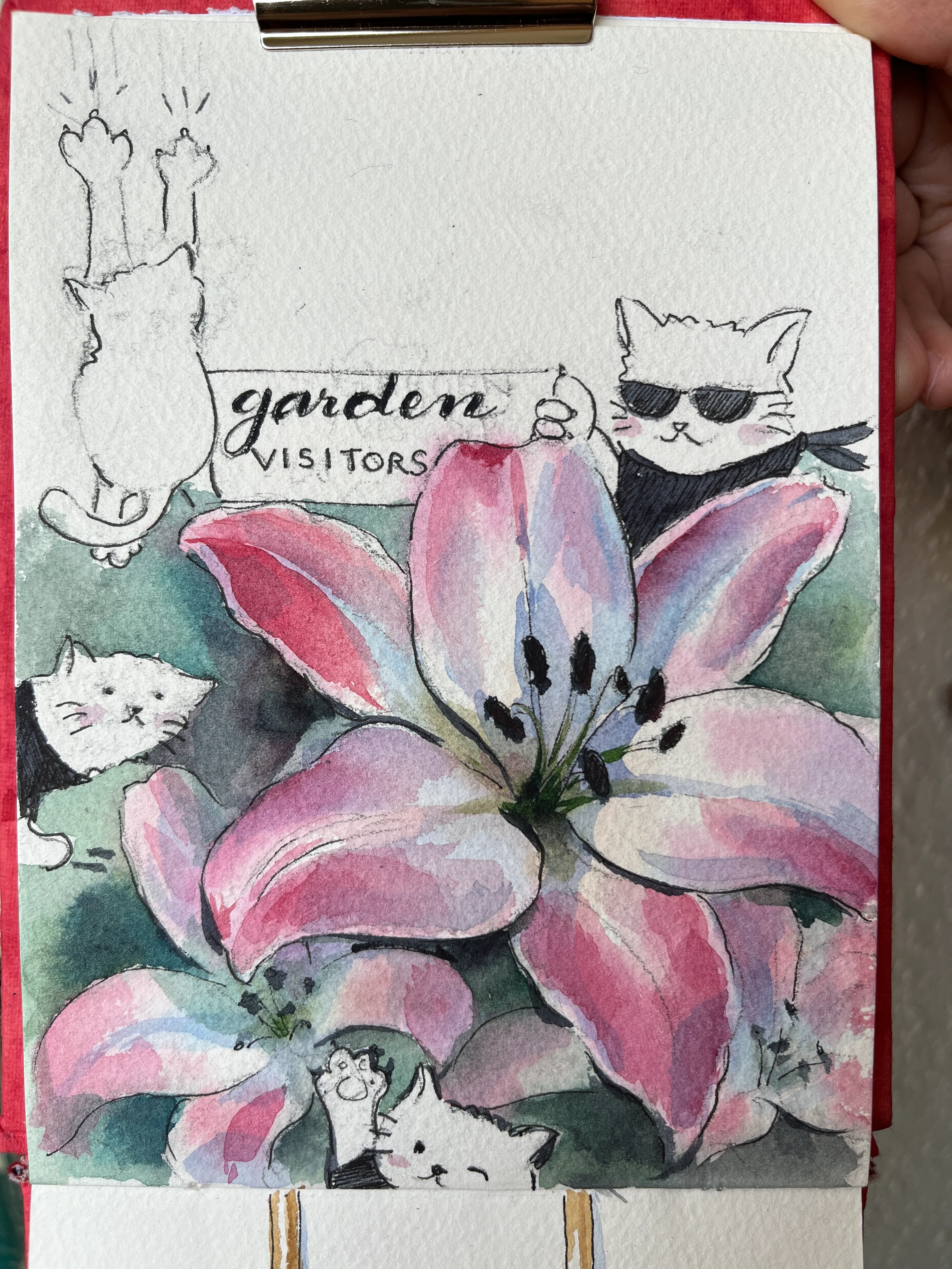 Day 1 finished watercolor painting