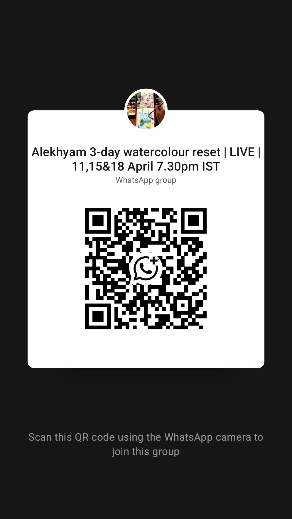 WhatsApp group QR code