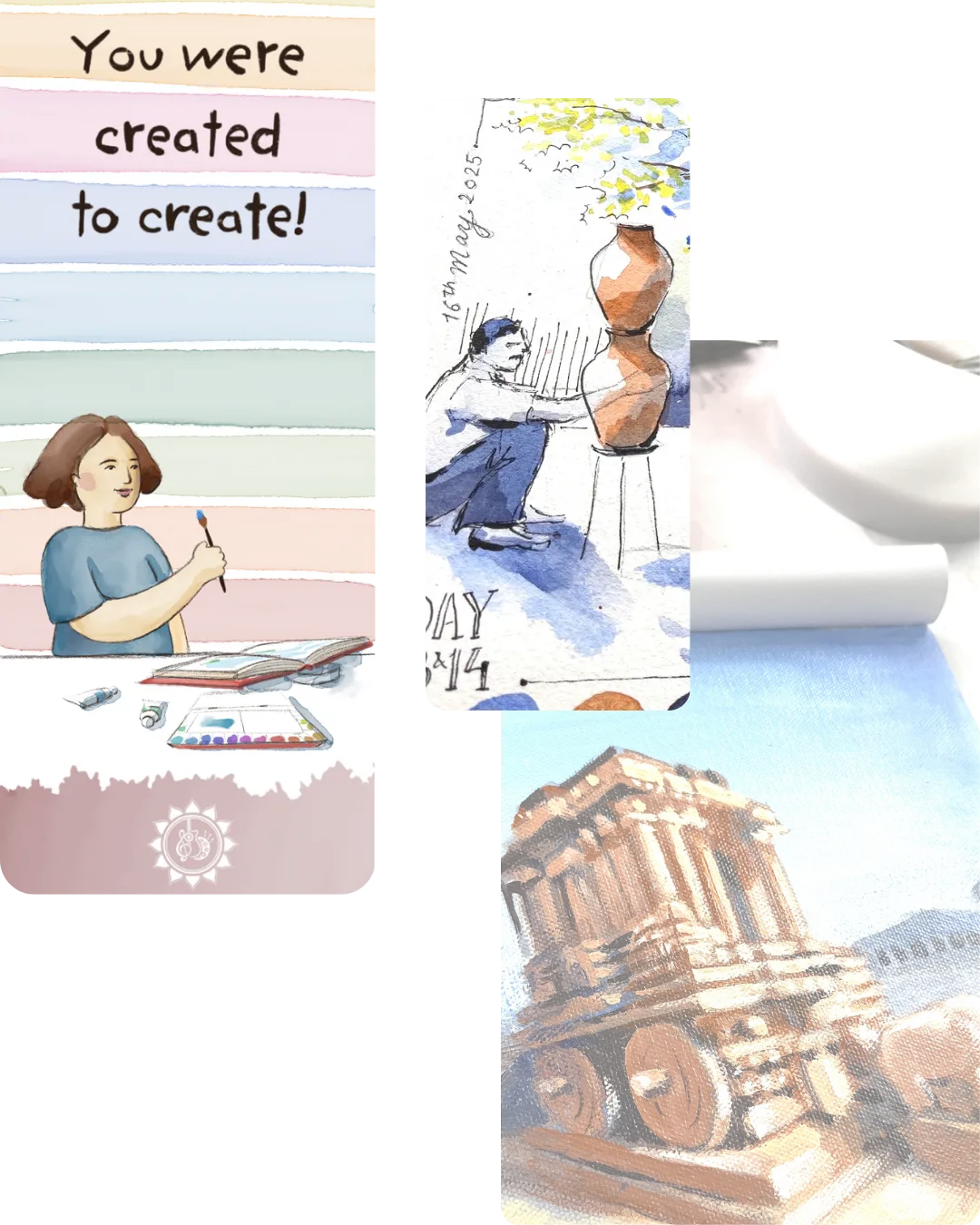 Portrait artwork card