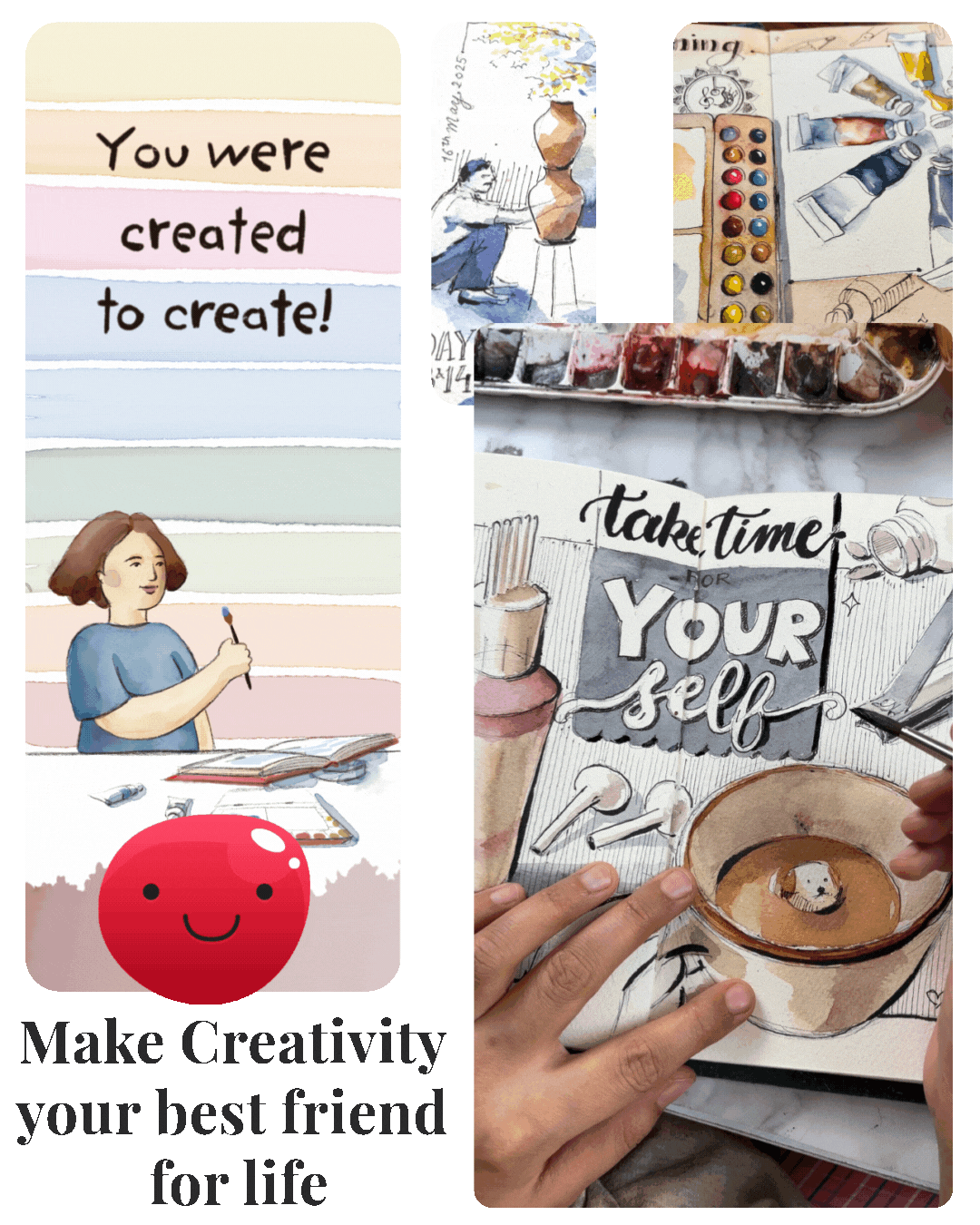 Portrait artwork card