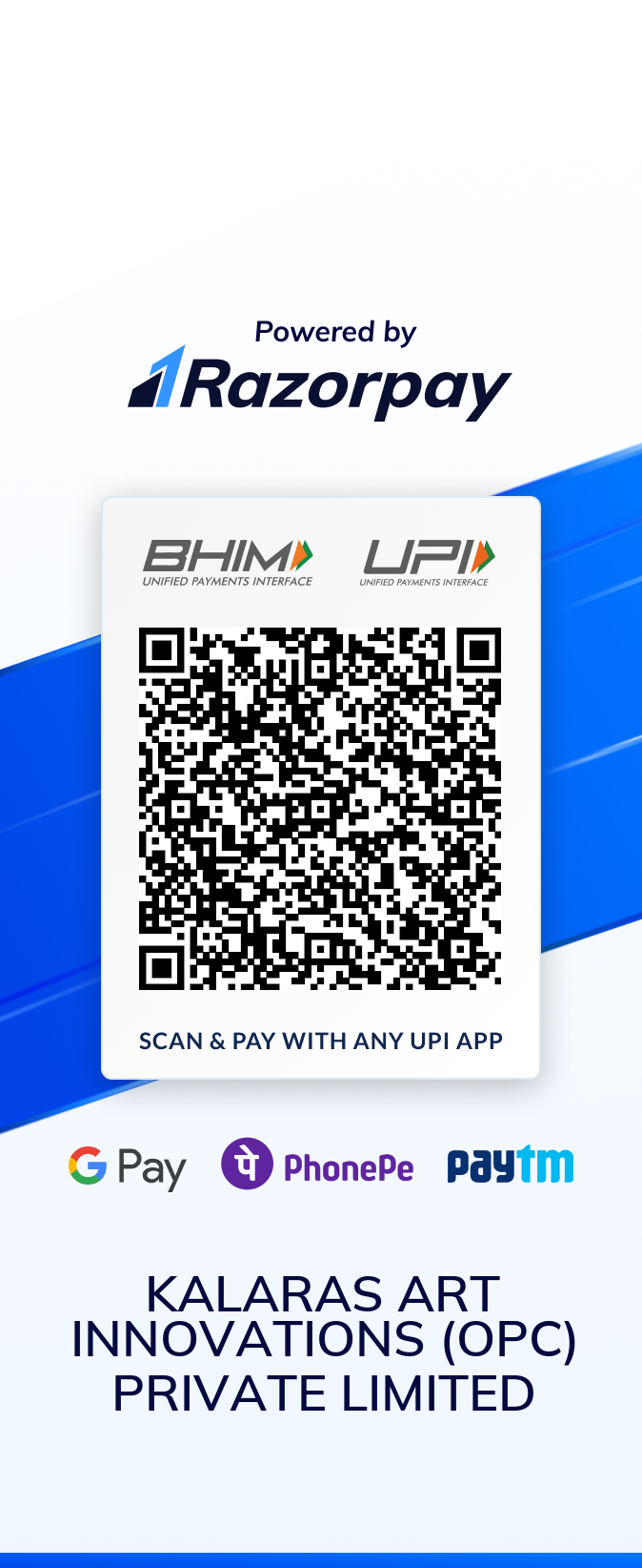 Alekhyam payment QR code