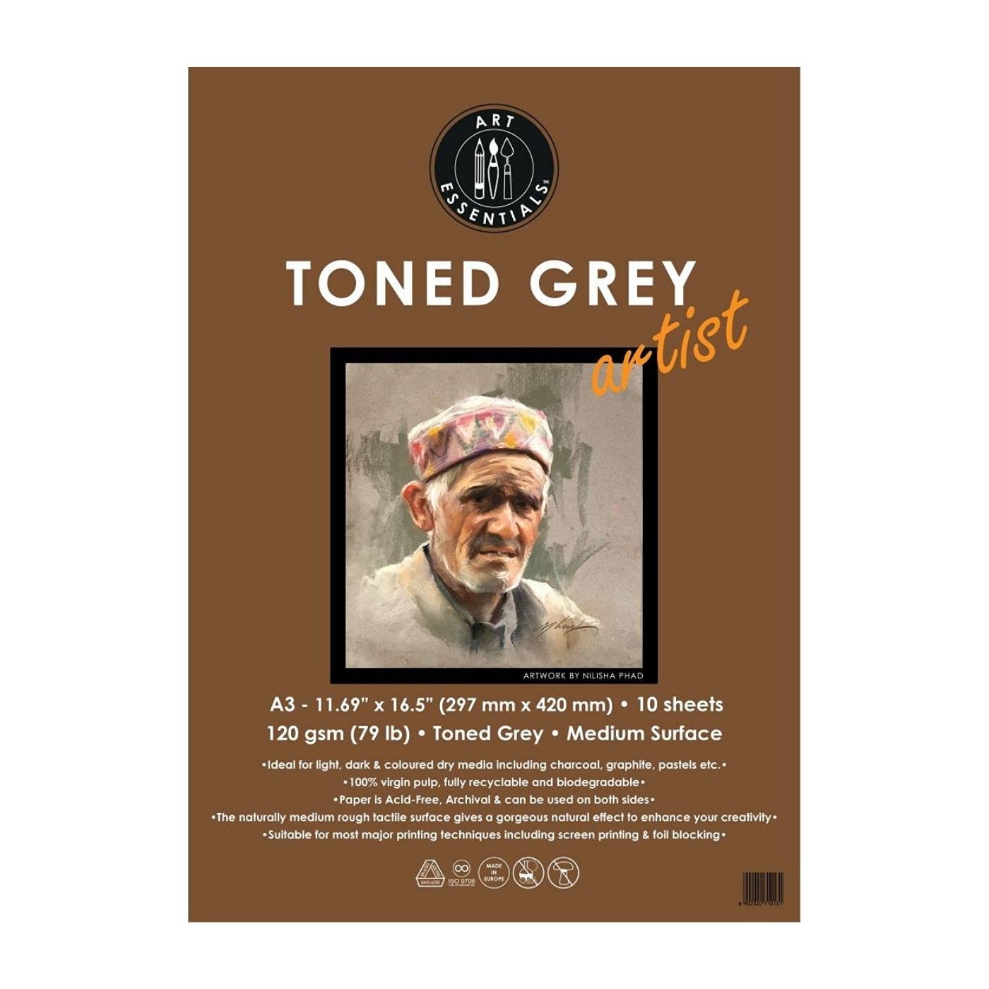 Art Essentials Toned Grey Book