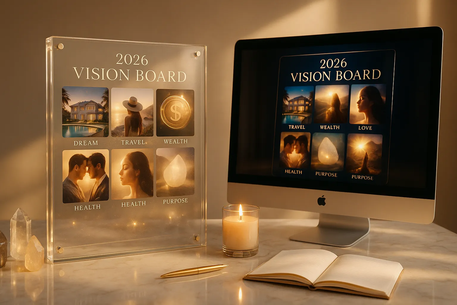 Physical and Digital Vision Board