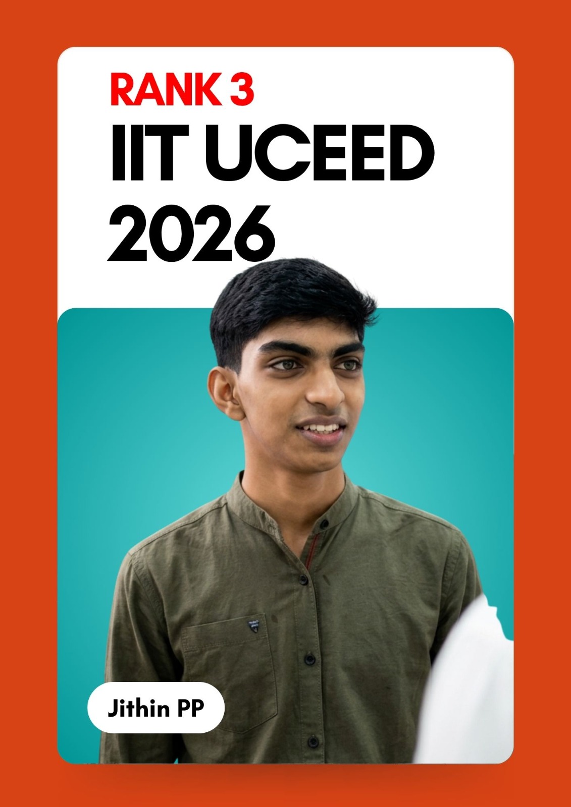 IIT UCEED 2026 All India Rank 3