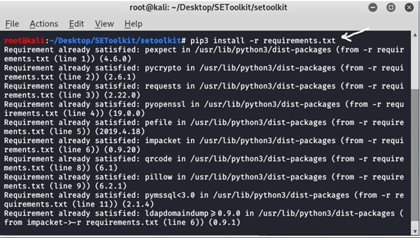 تثبيت المتطلبات من ملف requirements.txt.
