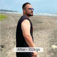 Nitin Dhar after losing 23 kg, 102 kg