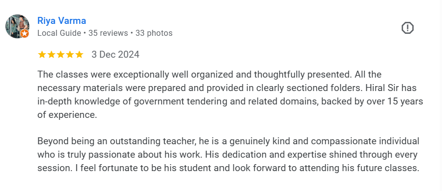 Learner feedback