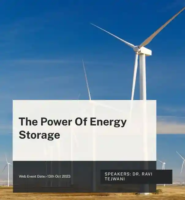 The Power Of Energy Storage webinar image