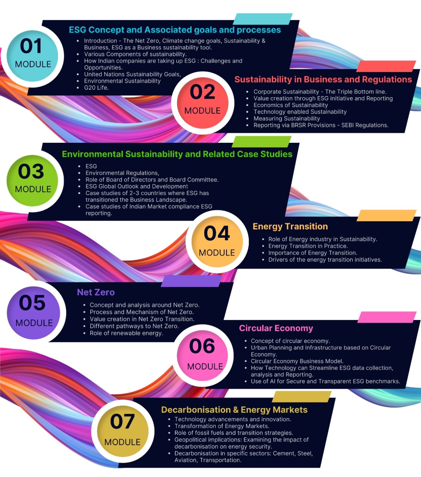 Sustainable development program course structure image